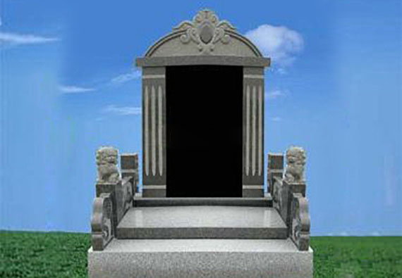豪华墓区:黑色三墓碑
